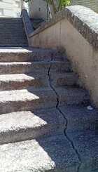 Estado actual de las escaleras